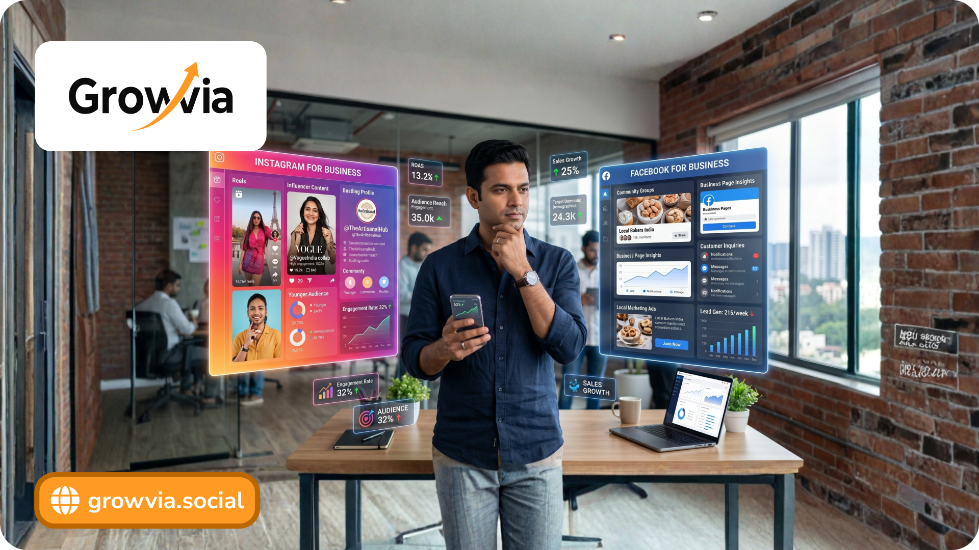 Instagram and Facebook for business growth